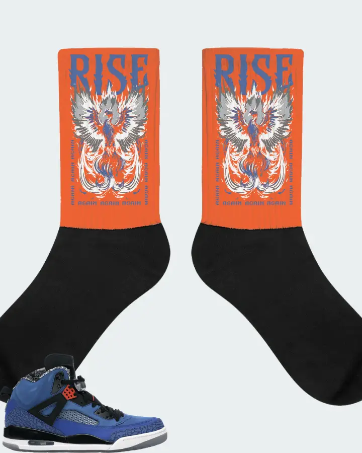 Jordan Spizike Sneaker Matching Orange Socks - RISE