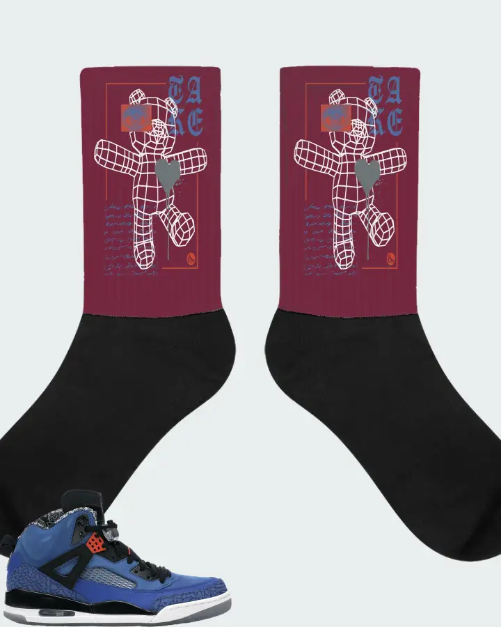 Socks in Maroon