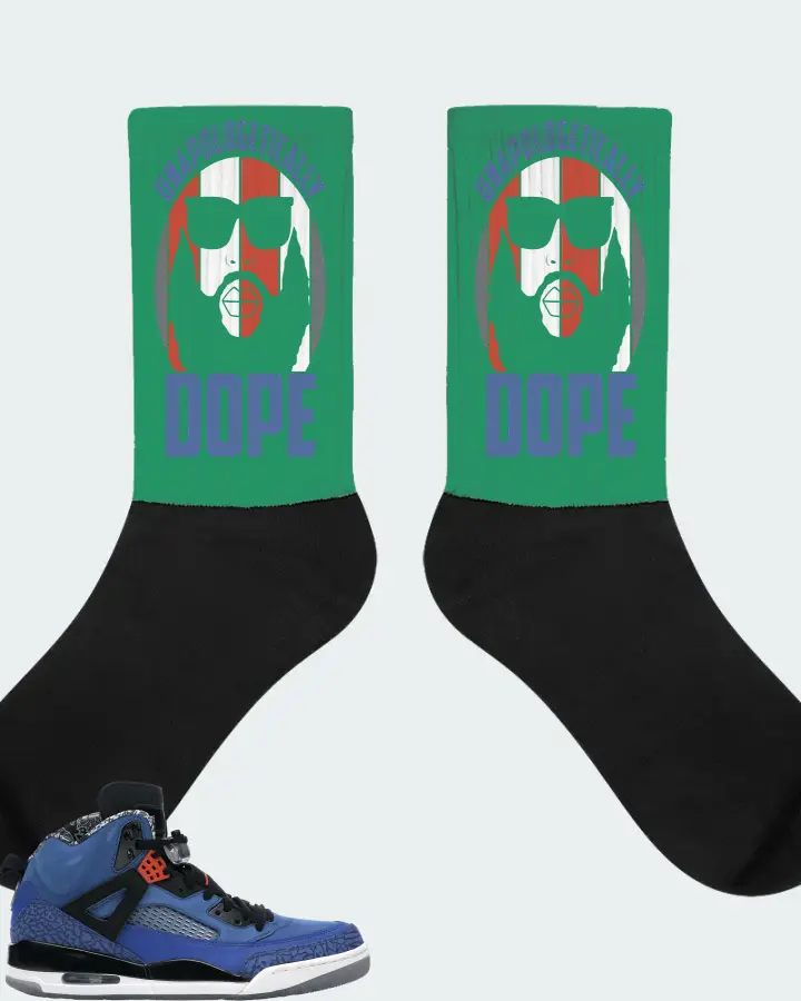 Jordan Spizike Sneaker Matching Kelly Green Socks - UNAPOLOGETICALLY DOPE Man