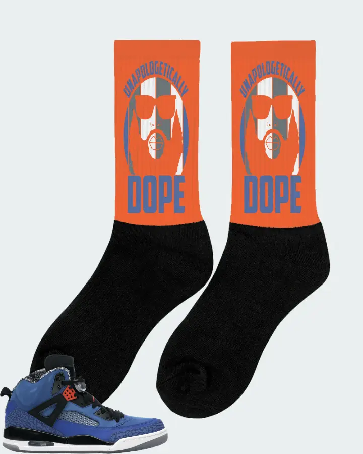 Jordan Spizike Sneaker Matching Orange Socks (UNAPOLOGETICALLY DOPE Man) - View 3