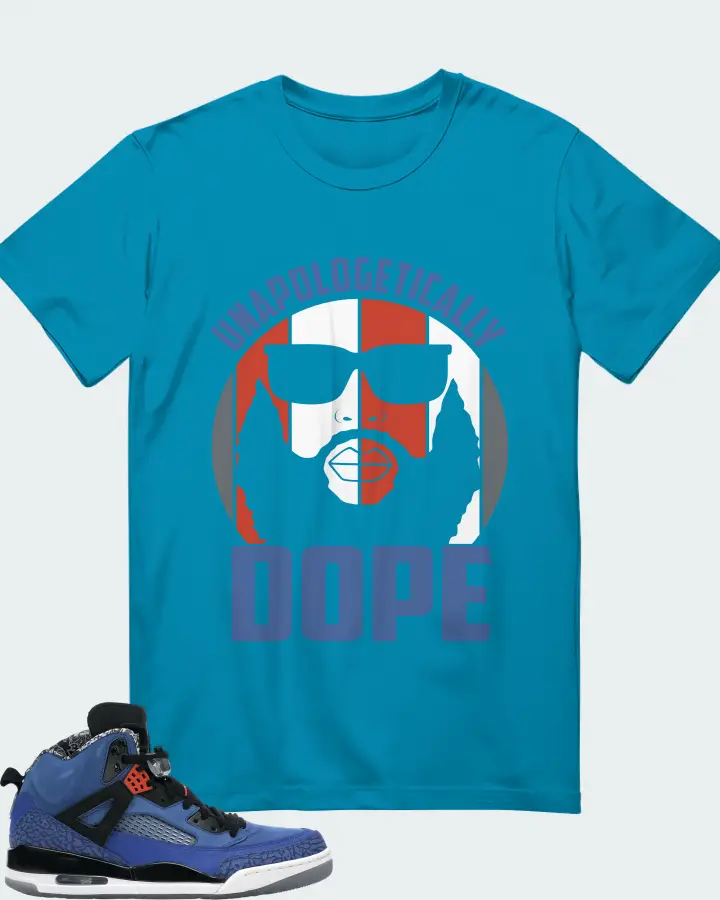 Jordan Spizike Sneaker Matching Aqua T-Shirt - UNAPOLOGETICALLY DOPE Man