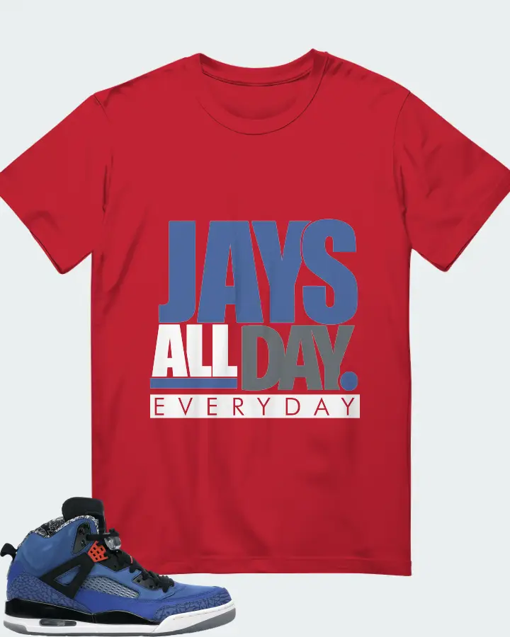 Jordan Spizike Sneaker Matching Red T-Shirt - Jays All Day
