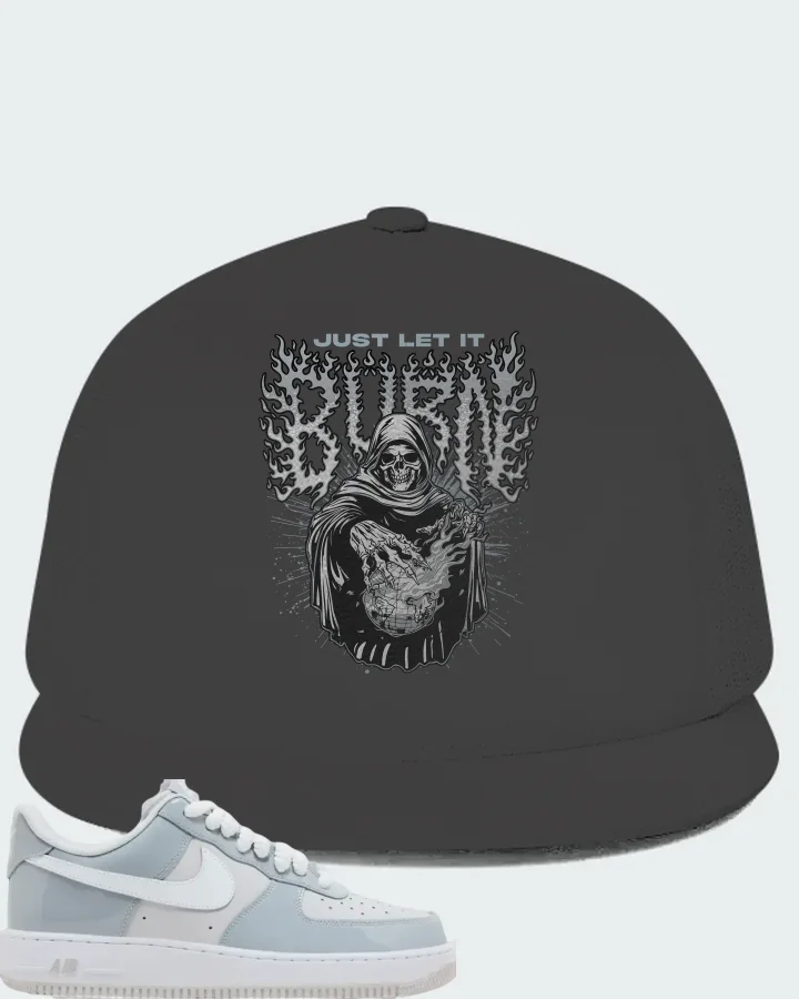 Nike Air Force 1 '07 LV8 Wolf Grey Patent Matching Hat