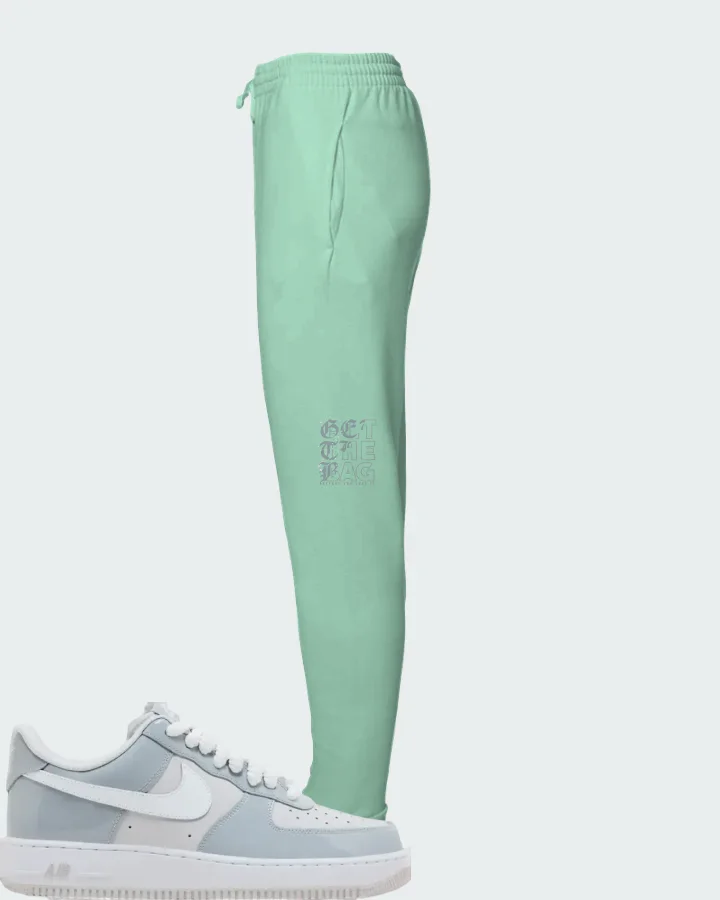 Nike Air Force 1 '07 LV8 Wolf Grey Patent Matching Joggers