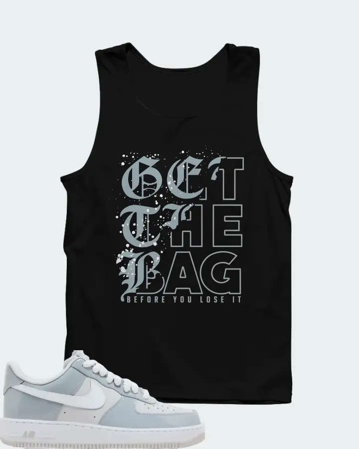 Nike Air Force 1 '07 LV8 Wolf Grey Patent Matching Tank Top