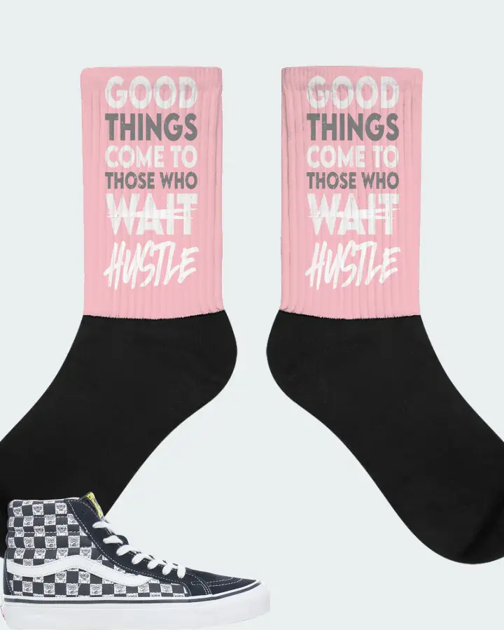 Vans Sk8-Hi Sneaker Matching Pink Socks - Good Things Come