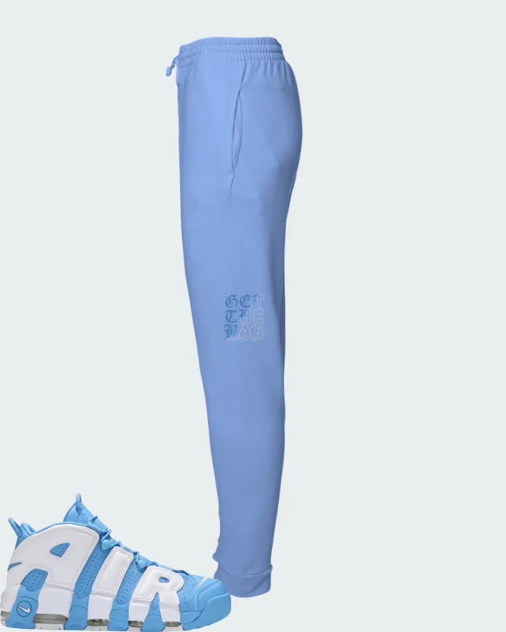 Nike Air More Uptempo University Blue Matching Joggers
