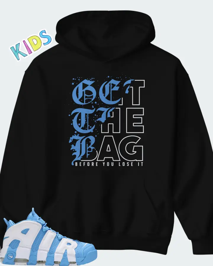 Nike Air More Uptempo University Blue Matching Kid's Hoodie