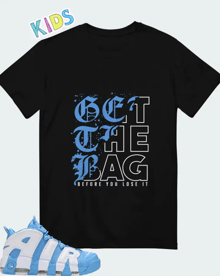 Nike Air More Uptempo University Blue Matching Kid's T-Shirt