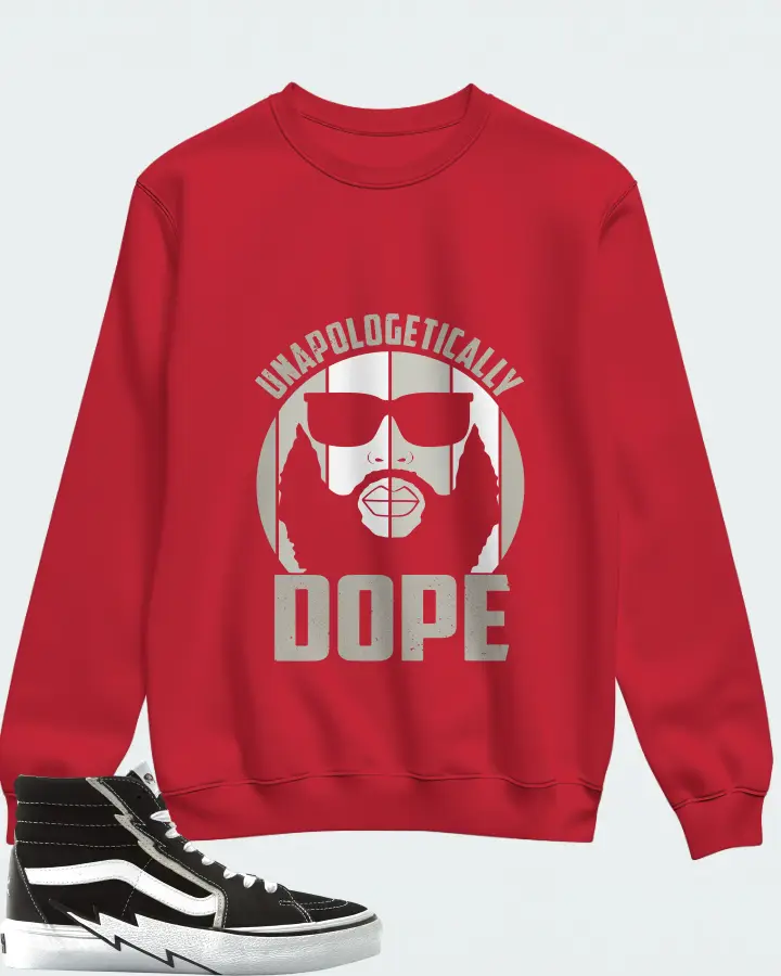 Vans Vault Sk8 Hi Bolt LX Sneaker Matching Red Sweatshirt - UNAPOLOGETICALLY DOPE Man