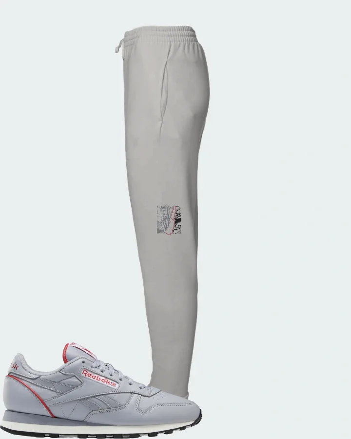 Reebok Classic Leather Sneaker Matching Grey Joggers - Peace of mind