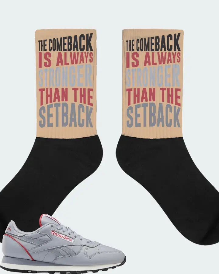 Reebok Classic Leather Sneaker Matching Cream Socks - The Comeback