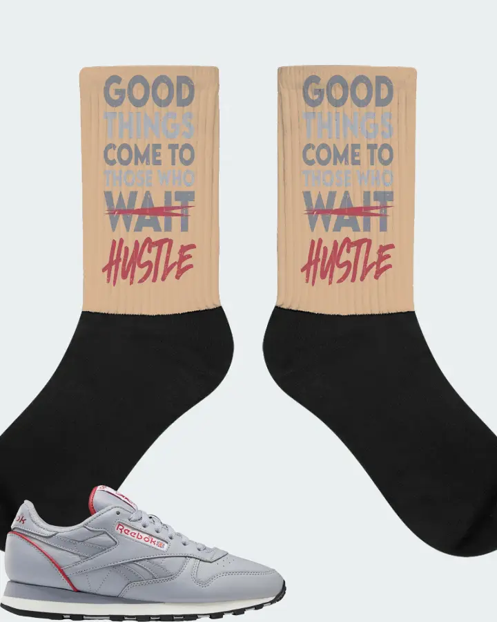 Reebok Classic Leather Sneaker Matching Cream Socks - Good Things Come