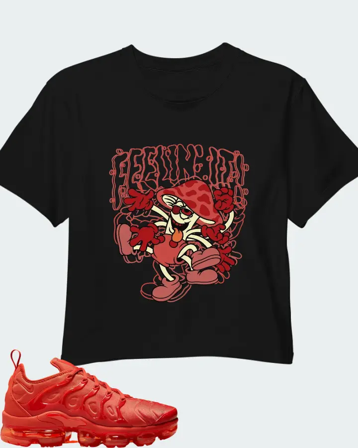 Nike Air VaporMax Plus Triple Orange (Women's) Matching Crop Top