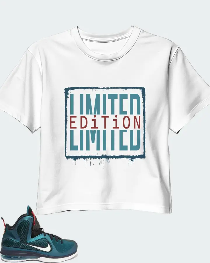 Nike LeBron 9 Sneaker Matching White Crop Top - LIMITED EDITION