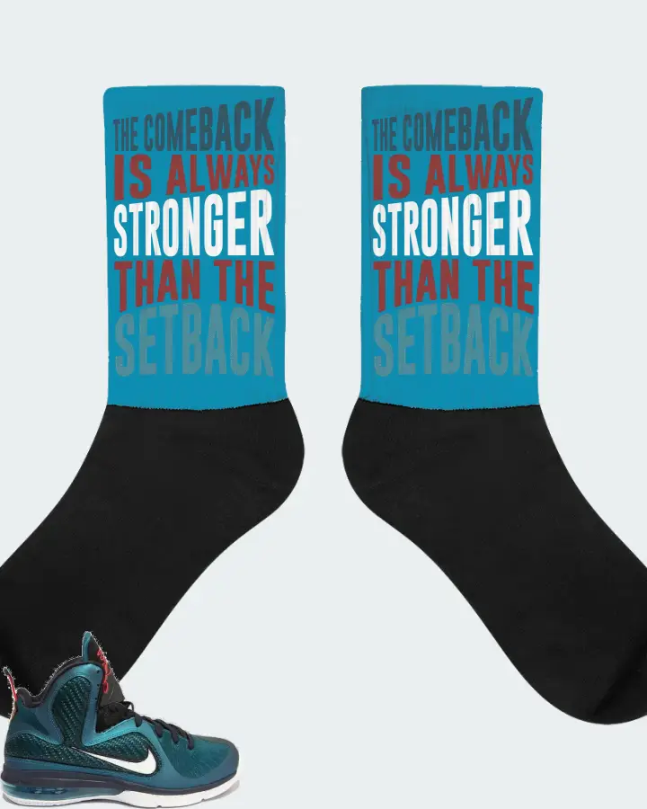 Socks in Aqua