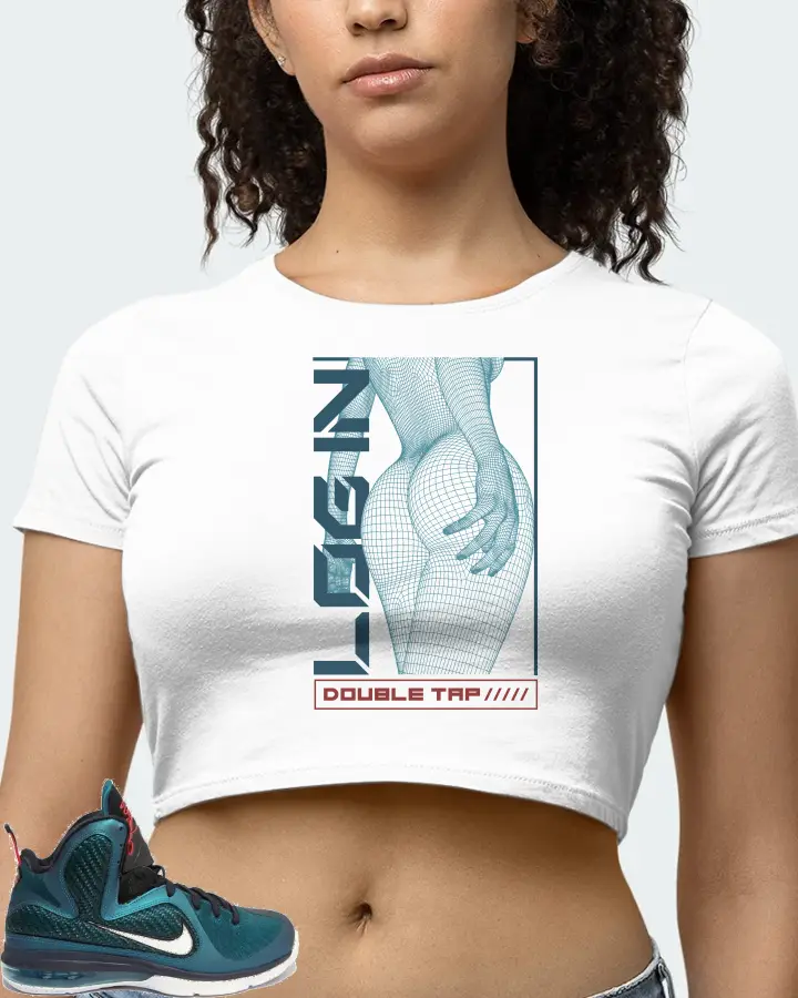 Nike LeBron 9 Sneaker Matching White Crop Top (LOGIN) - View 4