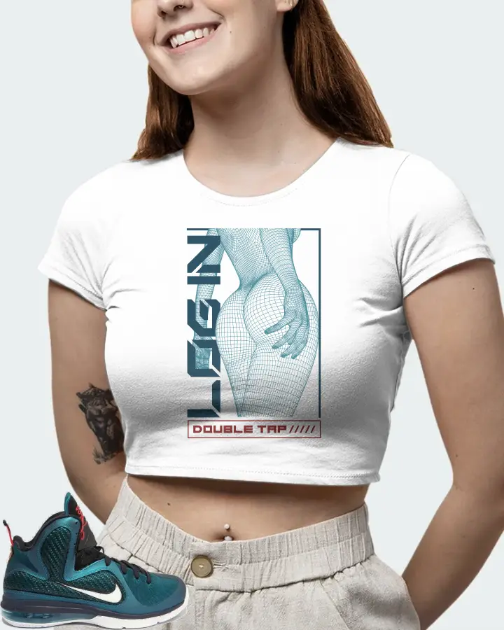 Nike LeBron 9 Sneaker Matching White Crop Top (LOGIN) - View 6