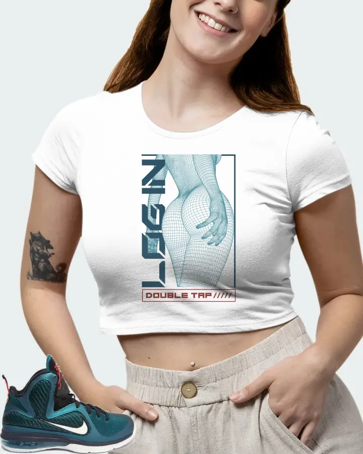Nike LeBron 9 Sneaker Matching White Crop Top (LOGIN) - View 7