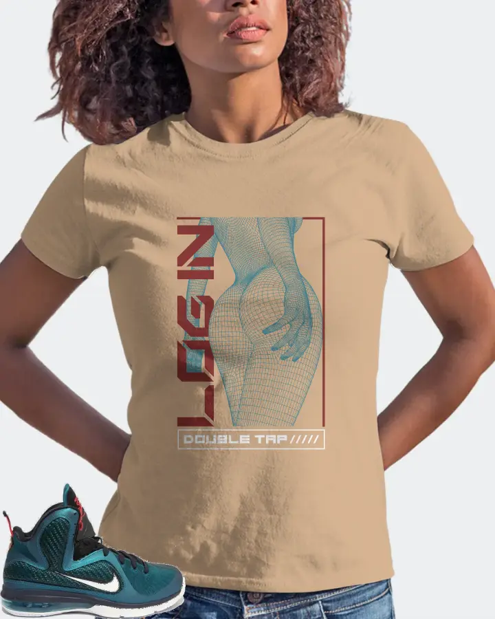 Nike LeBron 9 Sneaker Matching Cream T-Shirt (LOGIN) - View 3