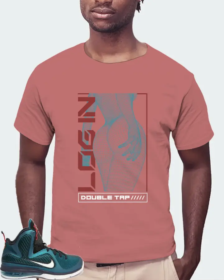 Nike LeBron 9 Sneaker Matching Mauve T-Shirt (LOGIN) - View 4