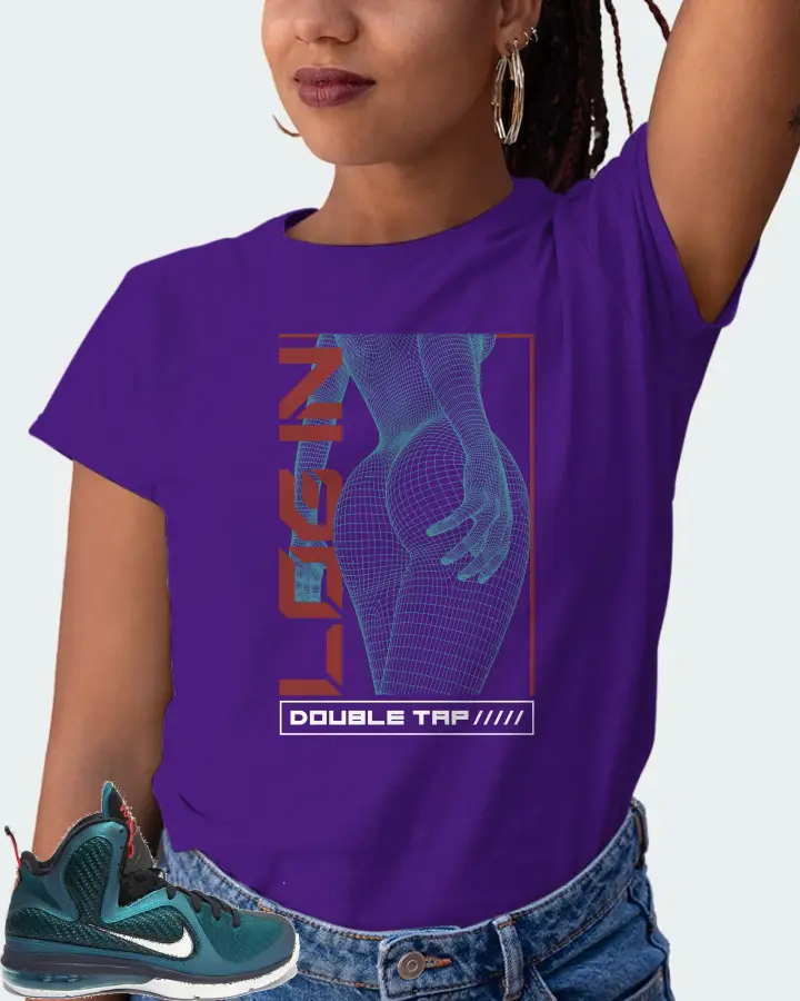 Nike LeBron 9 Sneaker Matching Purple T-Shirt (LOGIN) - View 5