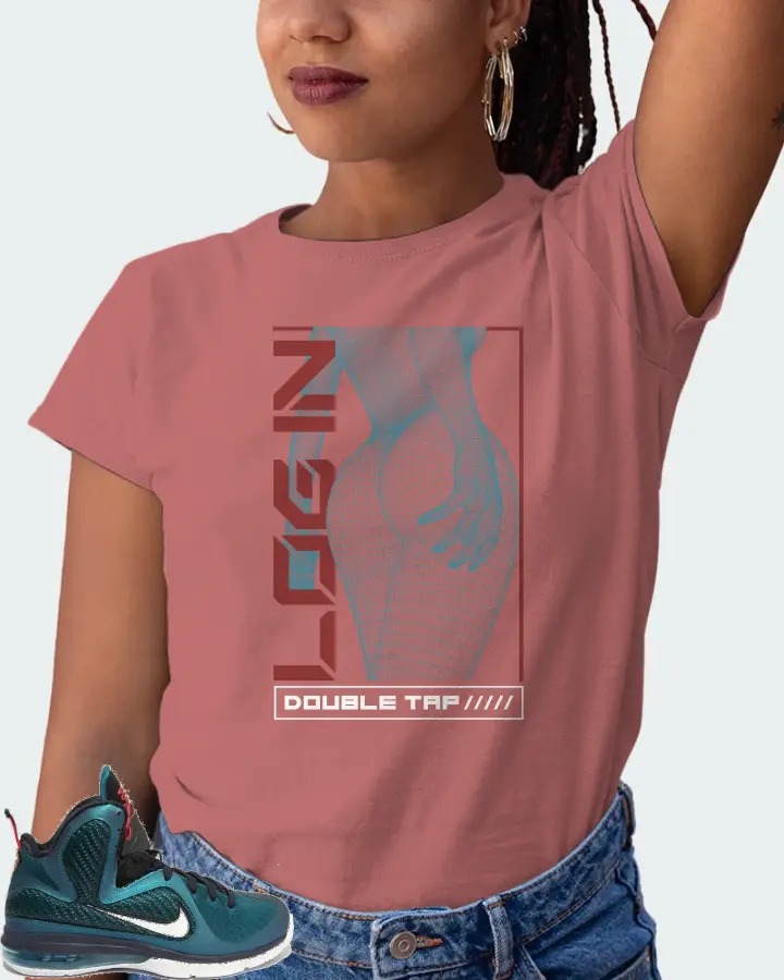 Nike LeBron 9 Sneaker Matching Mauve T-Shirt (LOGIN) - View 5