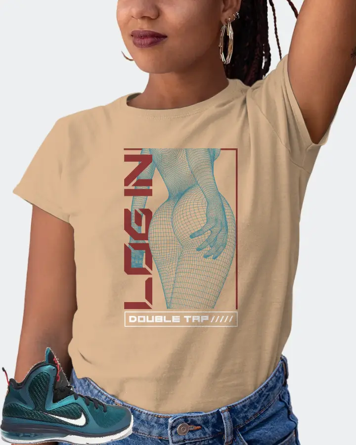 Nike LeBron 9 Sneaker Matching Cream T-Shirt (LOGIN) - View 5