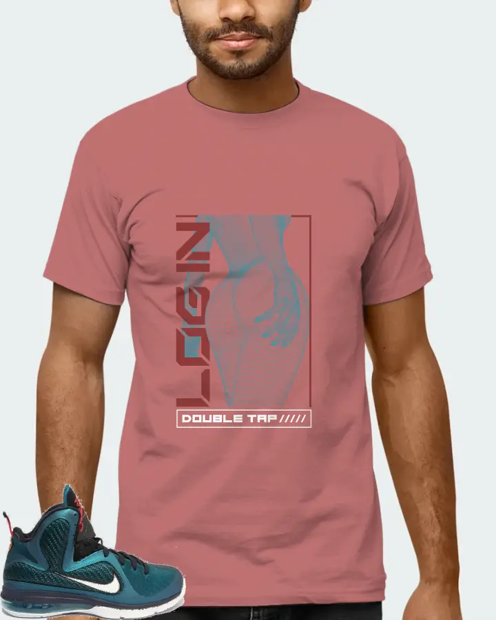 Nike LeBron 9 Sneaker Matching Mauve T-Shirt (LOGIN) - View 6