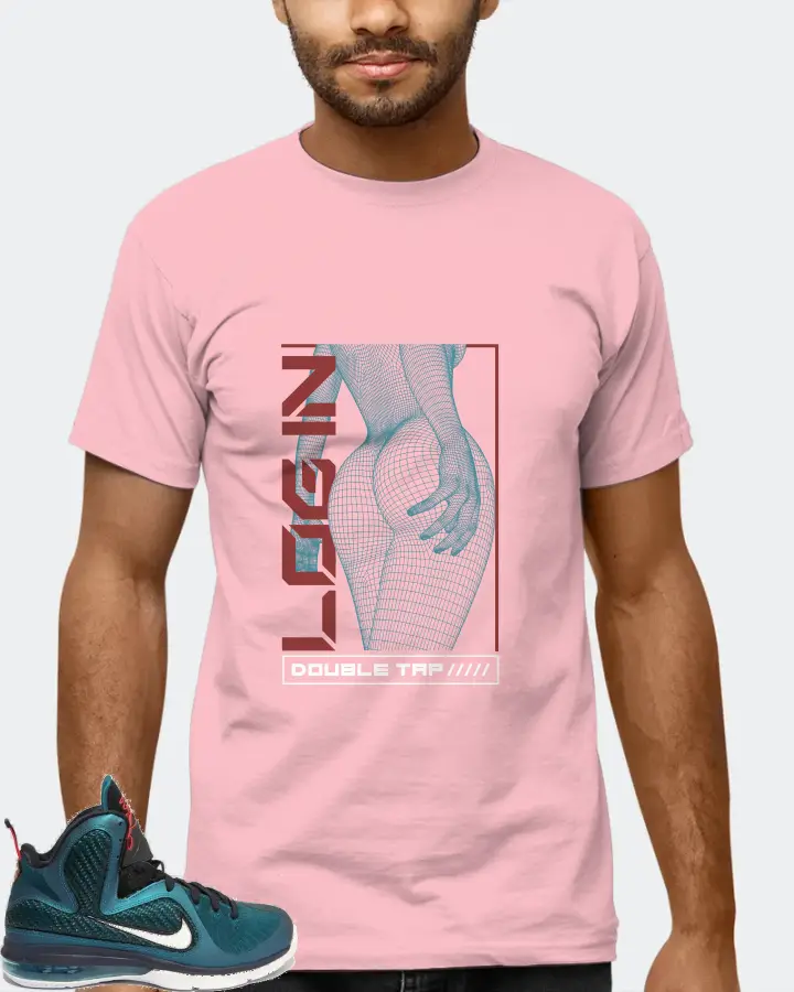 Nike LeBron 9 Sneaker Matching Pink T-Shirt (LOGIN) - View 6
