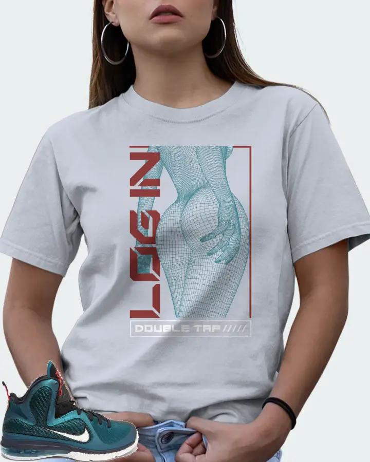 Nike LeBron 9 Sneaker Matching Light Blue T-Shirt (LOGIN) - View 7
