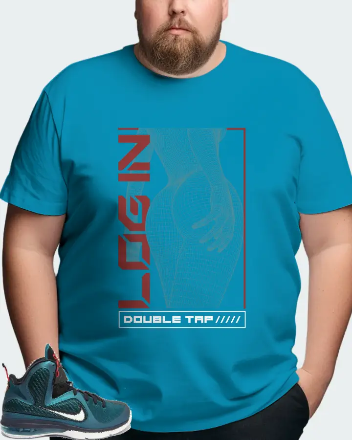 Nike LeBron 9 Sneaker Matching Aqua T-Shirt (LOGIN) - View 8