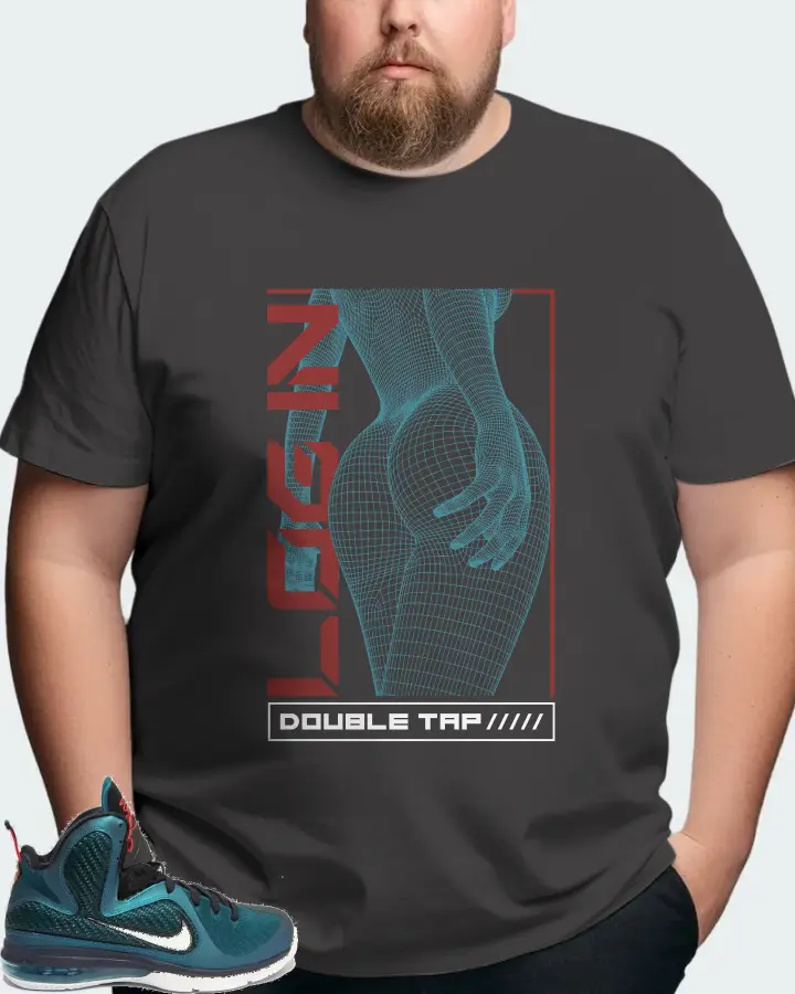 Nike LeBron 9 Sneaker Matching Dark Grey T-Shirt (LOGIN) - View 8