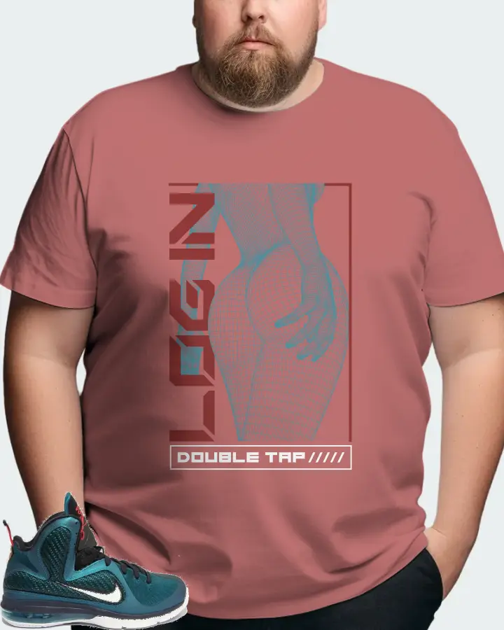 Nike LeBron 9 Sneaker Matching Mauve T-Shirt (LOGIN) - View 8