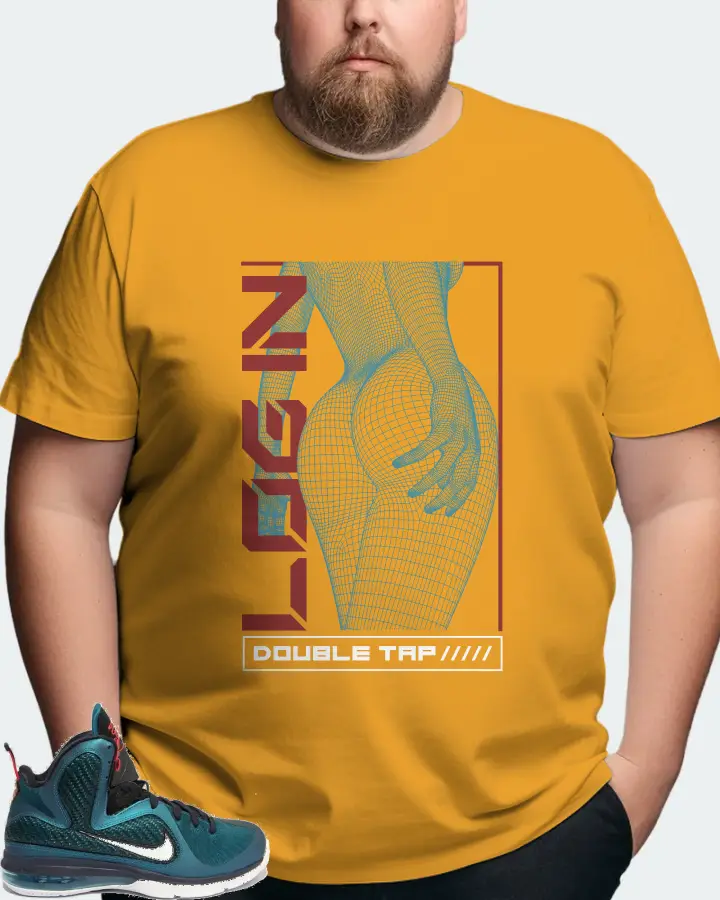 Nike LeBron 9 Sneaker Matching Mustard T-Shirt (LOGIN) - View 8