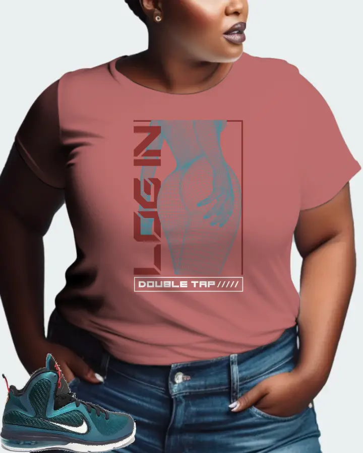 Nike LeBron 9 Sneaker Matching Mauve T-Shirt (LOGIN) - View 9