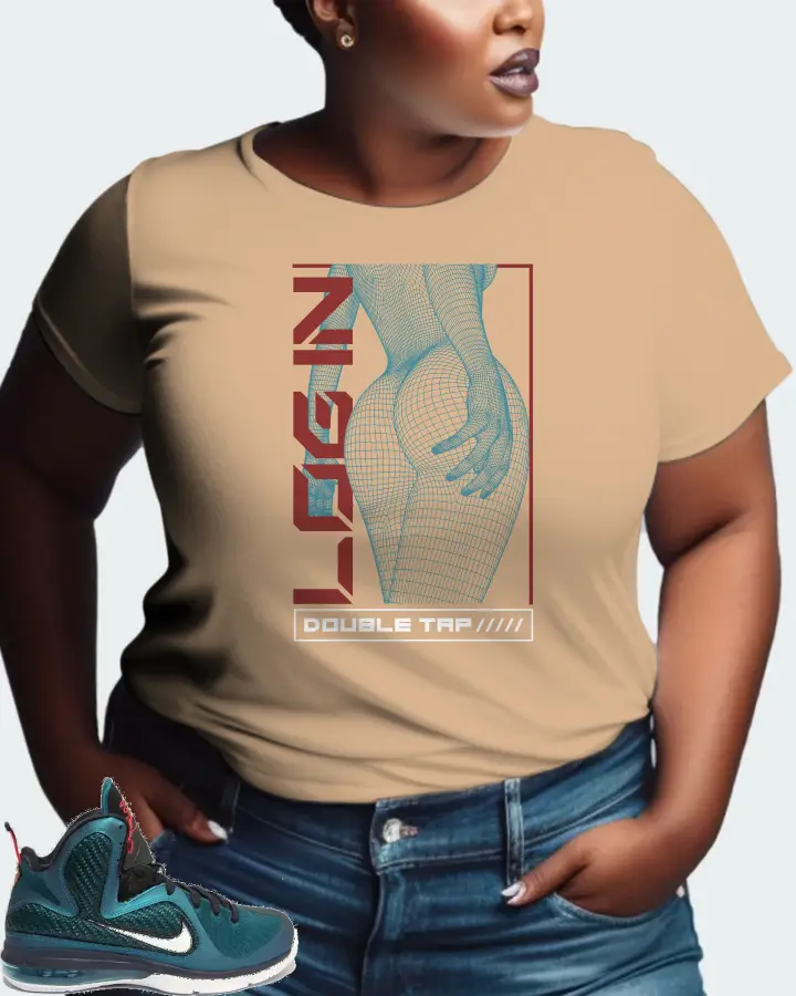 Nike LeBron 9 Sneaker Matching Cream T-Shirt (LOGIN) - View 9