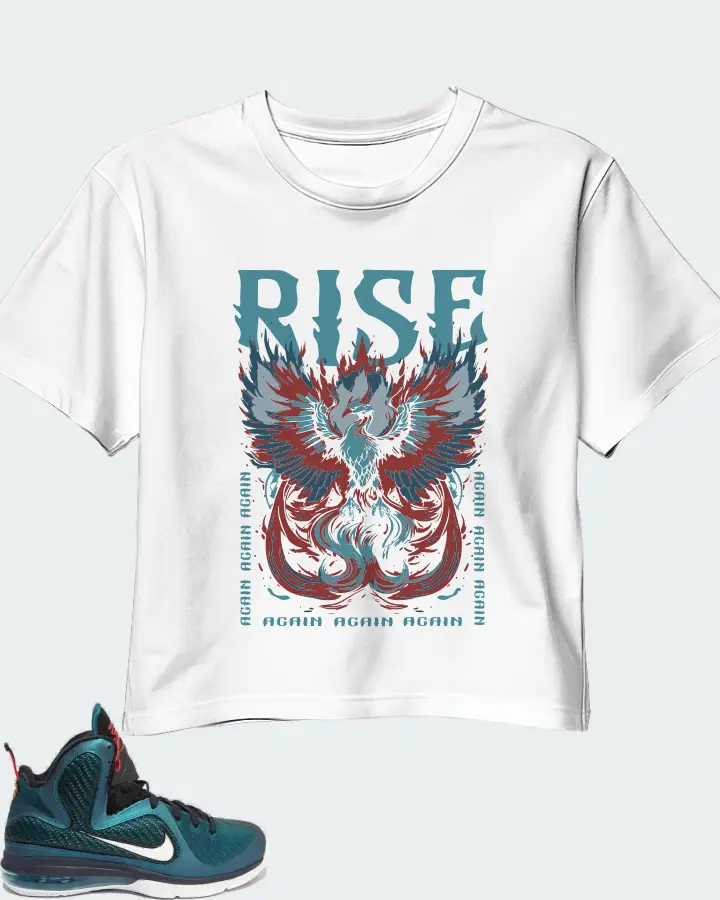 Nike LeBron 9 Sneaker Matching White Crop Top - RISE