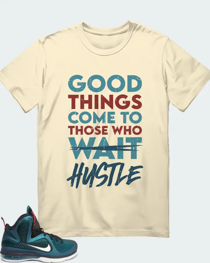 Nike LeBron 9 Sneaker Matching Natural T-Shirt - Good Things Come
