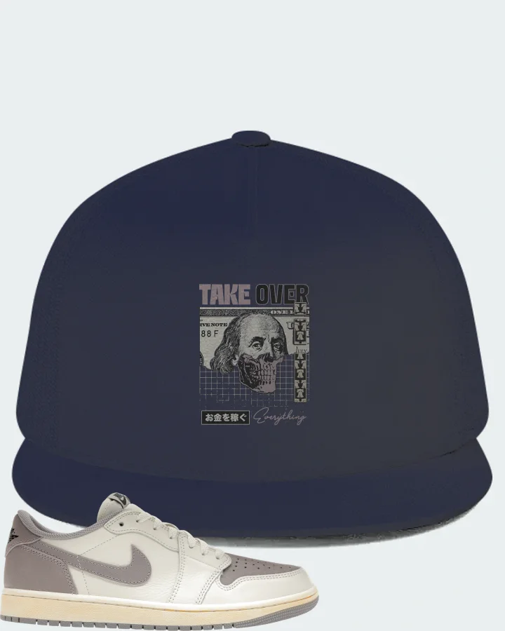 Jordan 1 Retro Low OG Sneaker Matching Navy Hat - Take Over