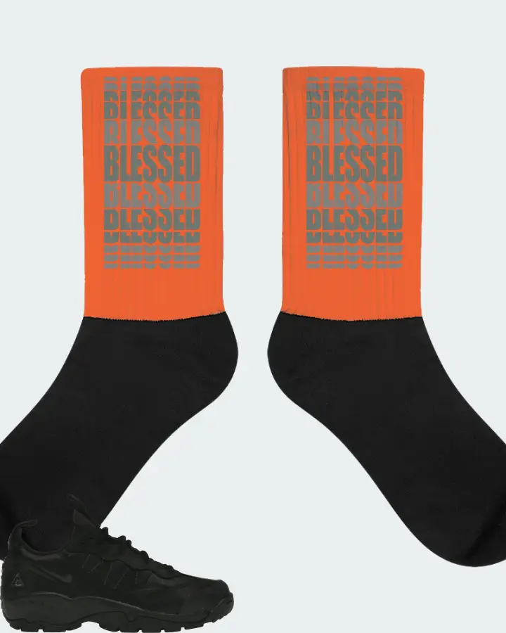 Nike ACG Air Mada Low Sneaker Matching Orange Socks - BLESSED Many Times