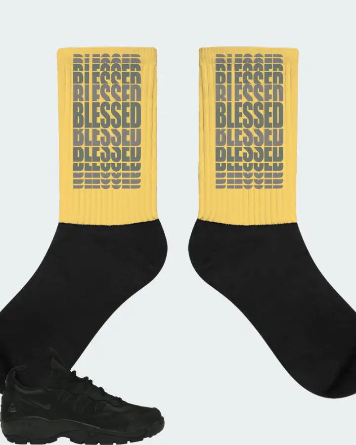 Nike ACG Air Mada Low Sneaker Matching Yellow Socks - BLESSED Many Times