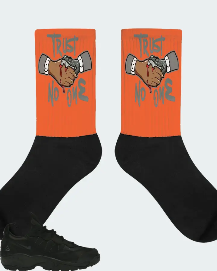 Nike ACG Air Mada Low Sneaker Matching Orange Socks - Trust No One