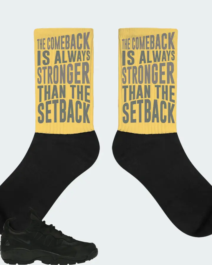 Nike ACG Air Mada Low Sneaker Matching Yellow Socks - The Comeback