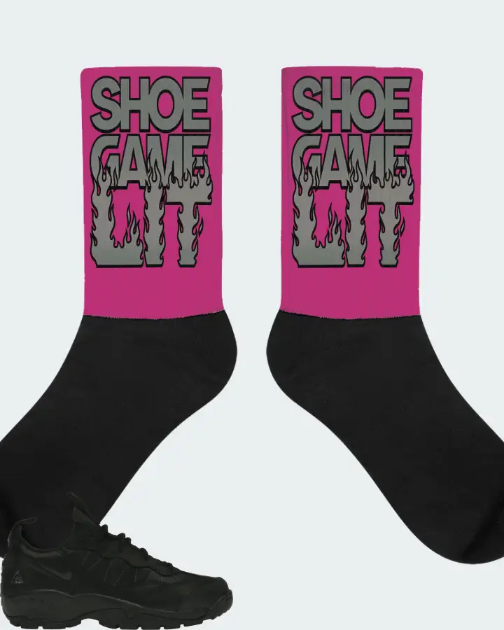 Nike ACG Air Mada Low Sneaker Matching Berry Socks - Shoe Game Lit Refreshed