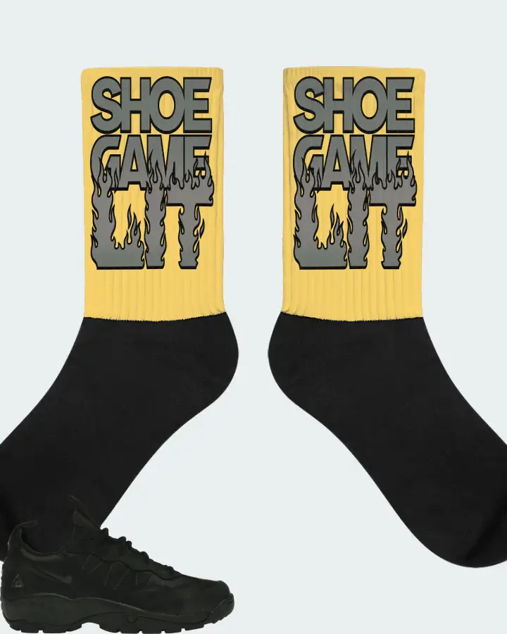 Nike ACG Air Mada Low Sneaker Matching Yellow Socks - Shoe Game Lit Refreshed