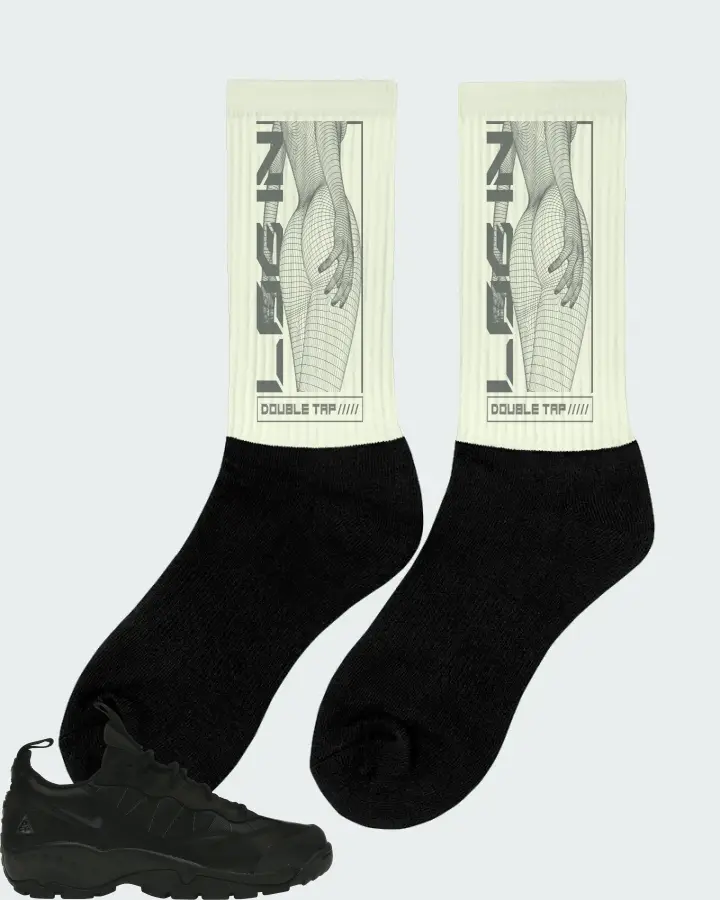 Nike ACG Air Mada Low Sneaker Matching Citron Socks (LOGIN) - View 3