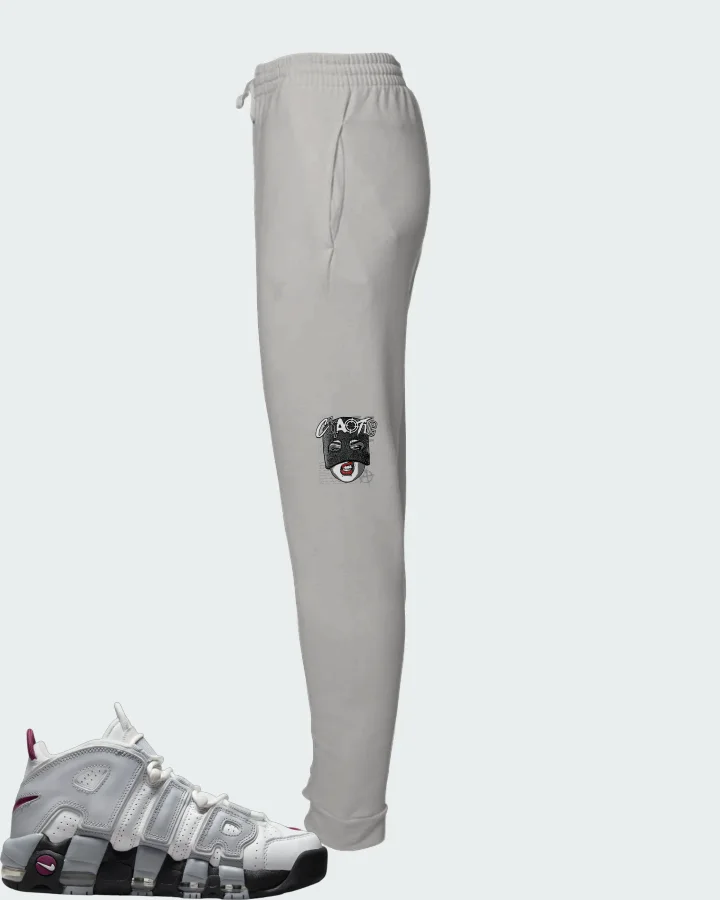 Nike Air More Uptempo Rosewood Wolf Grey (Women's) Matching Joggers