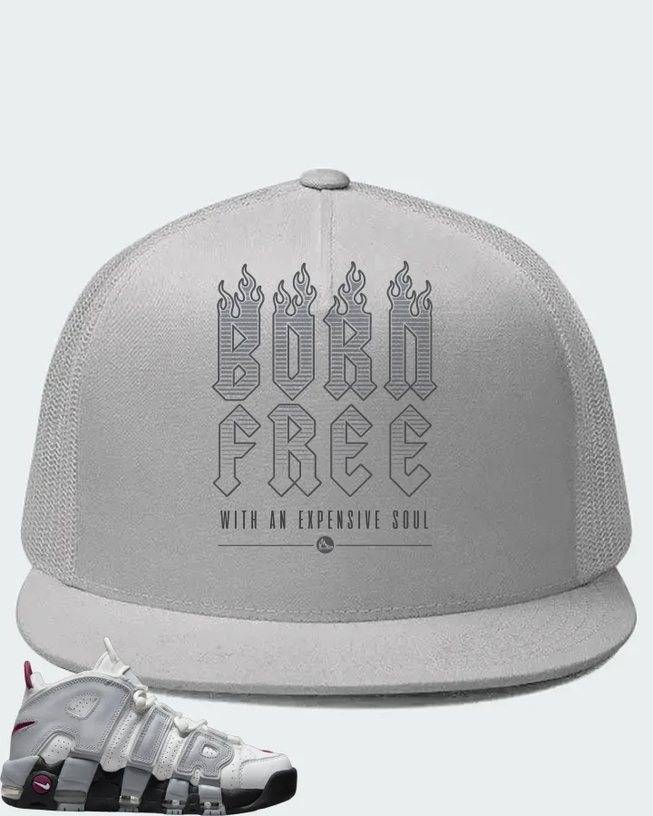 Nike Air More Uptempo Rosewood Wolf Grey (Women's) Matching Hat