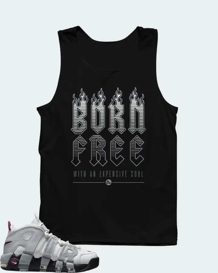 Nike Air More Uptempo Rosewood Wolf Grey (Women's) Matching Tank Top